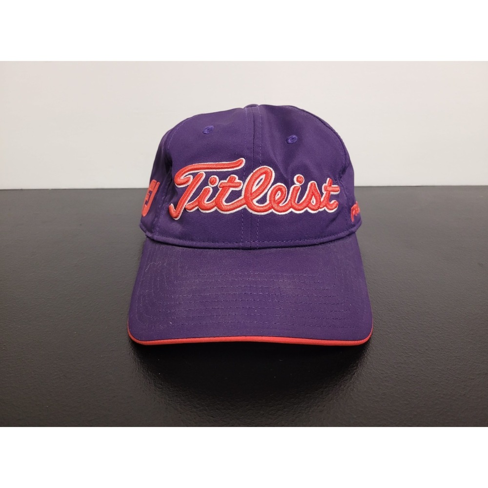 Titleist Hat Cap Men Strap Back‎ Purple V1 Footjoy Purple Golf Performance Sport